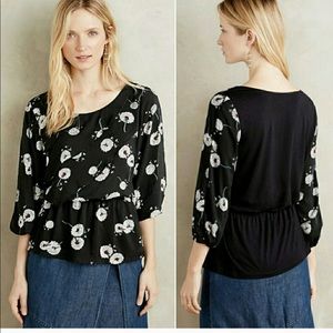 Anthropologie Deletta wished blooms blouse size l